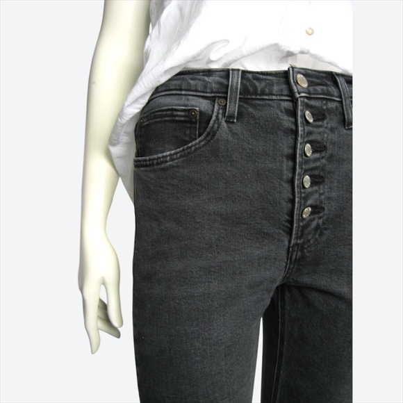 DENIM FORUM Yoko High Waist Jeans Button Fly 28 - Picture 4 of 11